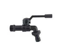 Grifo de jardín exterior latón negro con una sola salida - manguera 1/2 pulgada for lavadora y Grifo de jardín