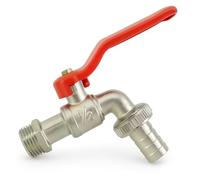 Grifo de jardín PARENCE de 1/2 pulgada - Grifo de bola de acero inoxidable reforzado - Instalación fácil y rápida Agua al aire libre