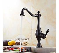Grifo de la cocina retro fregadero grifo giratorio fregadero de la cocina caliente y fría, negro/Grifos De Lavabo/ Grifos Para Fregadero/ Mezclador Para Lavabo / Grifo Del / Grifo De Baño