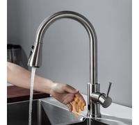 Grifo de la cuenca grifo de cocina grifo sin toque grifo cepillado encuestado grifos de sensor infrarrojo grifos de batidora de agua infrarroja de níquel