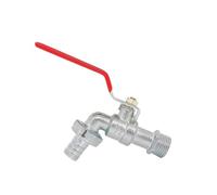 Grifo de latón 1/2 pulgada for tanque IBC, válvula salida única repuesto, anticongelante, for riego jardín exterior, balcón, accesorios