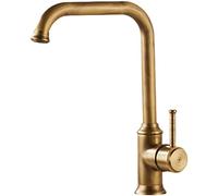 Grifo de latón antiguo, grifo del fregadero de la cocina Grifo de la cocina de latón antiguo Grifo de la cocina Grifos del fregadero de la cocina giratorios 360 Mezclador Grifo de la cocina de un