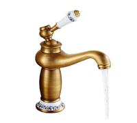 Grifo De Latón Vintage Grifo de baño con acabado en bronce antiguo, grifo for lavabo de latón, mezclador monomando, grifos for lavabo con agua fría y caliente(Bidet style)