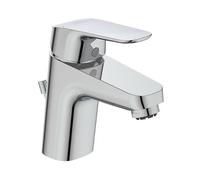 Ideal Standard B1838AA Ceraflex - Grifo de lavabo con desagüe de baja presión, grifo de baño con caño y grifo mezclador para fregadero de ahorro de agua, cromado