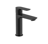 Grifo de Lavabo con Mezclador Monomando con Instalación de Tipo Repisa Cala Negro Mate Roca