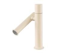 Grifo De Lavabo De Acero Inoxidable, Grifo Desmontable For Lavabo De Baño, Grifo Mezclador(Milky White,G1/2)