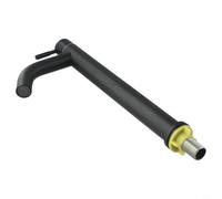 Grifo de lavabo de agua fría de un solo agujero de acero inoxidable 304 negro para fregadero de baño, cocina, hotel - resistente a la corrosión, diseño fácil de limpiar (L)