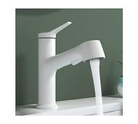 Grifo de Lavabo de baño con rociador extraíble, Grifo de baño con Pantalla Digital de Temperatura LED con 2 Modos, grifos mezcladores de Lavabo Monomando de latón