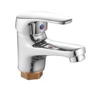 Grifo de lavabo de baño de una sola manija, dispositivo de control de agua suave con innovación de ahorro de recursos, para sótano, casa móvil, RV, restaurante y uso comercial de lavandería