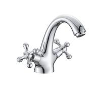 Grifo de lavabo de baño dual de latón antiguo de latón con mezcladora de agua fría y caliente Tail de ducha de bidet elegante para cuenca para la cocina y el inodoro Vintage de estilo de estilo para