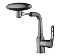 Grifo De Lavabo De Baño | Grifo De Lavabo De Un Mango,Sombrero De Vaciado Integrado 4 Funciones Para Limpieza Facial, Lavado De Manos Y Cepillado De Dientes
