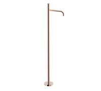 Grifo de lavabo de latón con acabado oro rosa 24K monomando de pie STUDY EXCLUSIVE TRES - Sin base empotrable