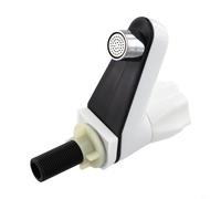 Grifo de lavabo de plástico con conexión roscada G1/2, grifo de agua fría individual para baño o cubo de fregona, grifo de flujo eficiente blanco para un uso duradero