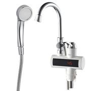 Grifo de Lavabo Eléctrico Sprinkle 3300W 220V IPX4 con Ducha (Agua Caliente 30~60ºC) - WELL