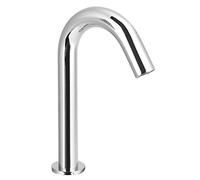 Grifo de lavabo ,G1 / 2in 0 . 3 0 . 6mpa Sensor Grifo Rosca Sensor de inducción automático Grifo de agua Infrarrojo Grifo frío individual con caja de control(Tipo de altura media)