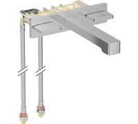 Grifo de lavabo Geberit ONE diseño cuadrado, montaje en pared, extensión 18 cm,