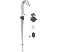 Geberit Piave mezclador de lavabo, 167mm de proyección, funcionamiento por red, con mezclador, para caja de función oculta, 116182211, Color: cromado brillante - CM
