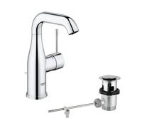 Grifo de lavabo grohe essence monomando caño alto cromo brillo. antical. latón.