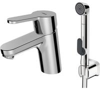 Grifo de lavabo HANSA HANSAPRIMO, con ducha funcional, sin juego de desagüe,