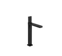 Grifo de Lavabo Monomando Alto Line 42 Unisan - Latón Negro - Con válvula click-clack