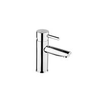 Grifo de lavabo monomando circular de latón con acabado cromado y sistema ColdOpen New Ícone de Unisan - Sin válvula click-clack