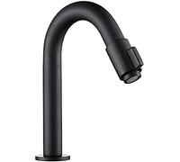 Grifo De Lavabo Negro Mate, Grifo Monomando Frío, Grifo De Baño Con Grúa, Grifo Mezclador De Cocina