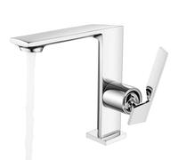 Grifo de lavabo para baño, grifo monomando para lavabo, grifo monomando de latón, frío y caliente para inodoros o invitados