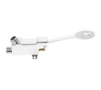 Grifo de Lavabo Pedal de Pie, Válvula de Piso Simple de Cobre | Montaje en Suelo, Pie, Color Plata, para Hogar y Espacios Públicos