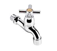 Grifo de lavadora pared agua fr¨ªa G1/2, grifo exterior jard¨ªn manguera, grifo lavander¨ªa cuarto grifo pl¨¢ montaje en pared, grifo agua fr¨ªa para lavadora y ba?era