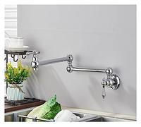 Grifo de llenado de ollas Grifo de cocina de latón Oro cepillado Sing Fregadero de cocina frío Grifo de agua Grifo monomando Grifo de rotación 360 Montado en la pared ( Color : Chrome A , Size : Y )