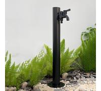 Grifo de manguera de jardín autónomo con columna de agua y soporte para manguera, dispensador de agua a prueba de heladas, fuente de riego para uso en jardín
