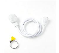 Grifo de manguera portátil de 3 m para fregadero, accesorio de ducha, cabezal de ducha de goma para grifos de baño con abrazaderas de manguera ajustables de acero inoxidable