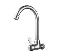 Grifo de metal de una sola palanca de agua fría para purificación de agua de cocina, instalación de montaje en pared, cuenta con burbujeador de ahorro de energía para reducir el uso