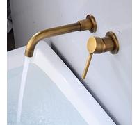 Grifo de Pared para Lavabo de baño, Grifo de Montaje en Pared, Grifo de Lavabo de latón, Grifo Monomando para Lavabo de baño, Grifo de Pared para Lavabo de baño, Fregadero Giratorio de Pared, Grifo