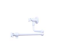 Grifo de pared plegable for llenar ollas, acabado dorado cepillado, caño giratorio, for fregadero de agua fría. Operación flexible(Black)