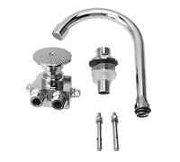 Grifo de Pedal Manos Libres, Válvula de Control de Pie Sin Contacto para Montaje en Suelo, Grifo de Agua Accionado con El Pie para Cocina, Garaje, Exterior, Lavandería