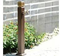 Grifo de pie de acero inoxidable, Columna de agua independiente for jardín con grifo, exterior, varios tamaños(110cm(43.3in))