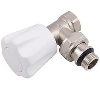 Grifo de Radiador Manual en Ángulo MH 3/8 | Control Mecánico del Caudal de Agua | Instalación Mural Compacta y Funcional | NOYON & THIEBAULT