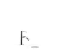 Grifo de repisa para lavabo monomando con acabado cromado y desagüe automático Study Tres