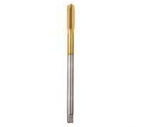 Grifo de rosca métrico M8 x 1 25, acero de alta velocidad recubierto de Ti, flauta recta, 120 mm de longitud adecuado para aplicaciones de roscado a máquina