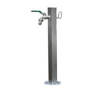 Grifo de suelo con soporte, Stainless Steel Freestanding Outdoor Faucet With Decorative Fountain Multiple Sizes(86x20.5cm/33.9x8.1in)