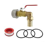 Grifo de tambor de acero inoxidable para aceite de 200 L, grifo resistente con diseño a prueba de fugas, espiga a prueba de álcalis ácidos para almacenamiento de agua y aceite, accesorios de repuesto