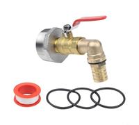 Grifo de tambor de acero inoxidable para aceite de 200 L, válvula resistente con diseño de fugas, espiga alcalina ácida para reemplazo de cubo de tonelada, dispensador de agua industrial (25 mm)