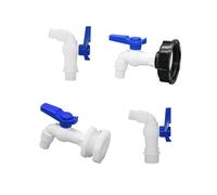 Grifo de tanque de agua de 1000 L IBC S60X6, adaptador de rosca gruesa, válvula de salida de agua, ideal para grandes depósitos, 1 pieza para un riego eficiente