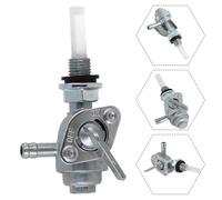 Grifo de válvula de cierre de combustible con pantalla de filtro M10 x 1.25 pulgadas y salida de manguera de 4 pulgadas para tanque de combustible del generador compatible con motor 168F 170F 188F