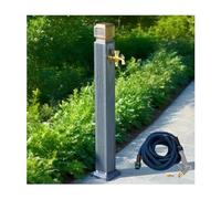 Grifo decorativo de columna de agua independiente para exteriores, acero inoxidable para una fácil instalación en patios de villa
