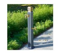 Grifo decorativo de columna de agua independiente para exteriores, acero inoxidable para una fácil instalación en patios de villa