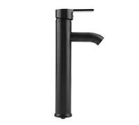 Grifo del lavabo del grifo del acero inoxidable Grifo caliente del lavabo frío para la cocina del retrete del cuarto de baño, negro