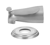 Grifo Desviador de Bañera con Anillo Decorativo, Montaje Pared 1/2 Ips | Aleación de Zinc, Tapa Embellecedora de 1-1/2 Pulgadas, Reemplazo para Ducha y Baño