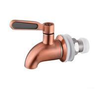 Grifo dispensador de bebidas de acero inoxidable 304 Grifo de barril de cerveza de vino de oro rosa con pantalla de filtro integrada para agujeros de 16 mm a 18 mm, fácil de instalar, mango tipo T